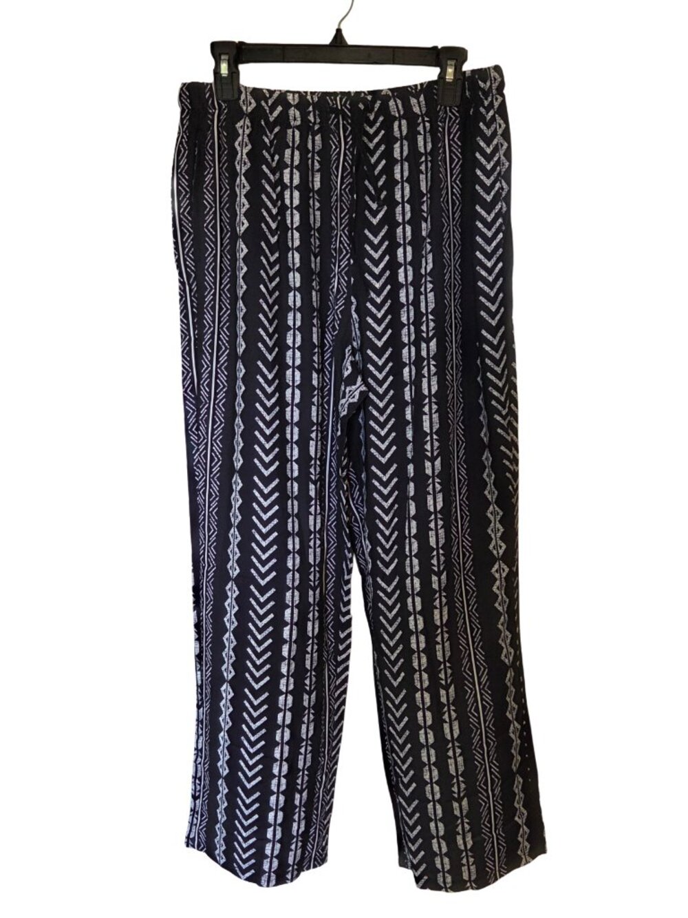 Striped Linen Loungewear Wide Leg Pants